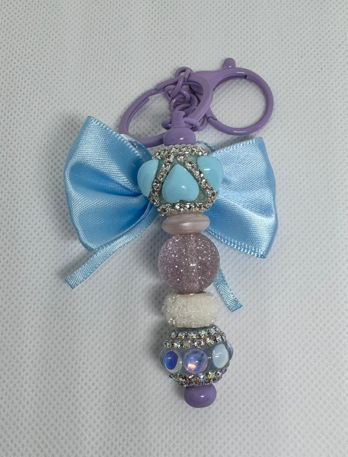 Pastel Princess Bow Keychain
