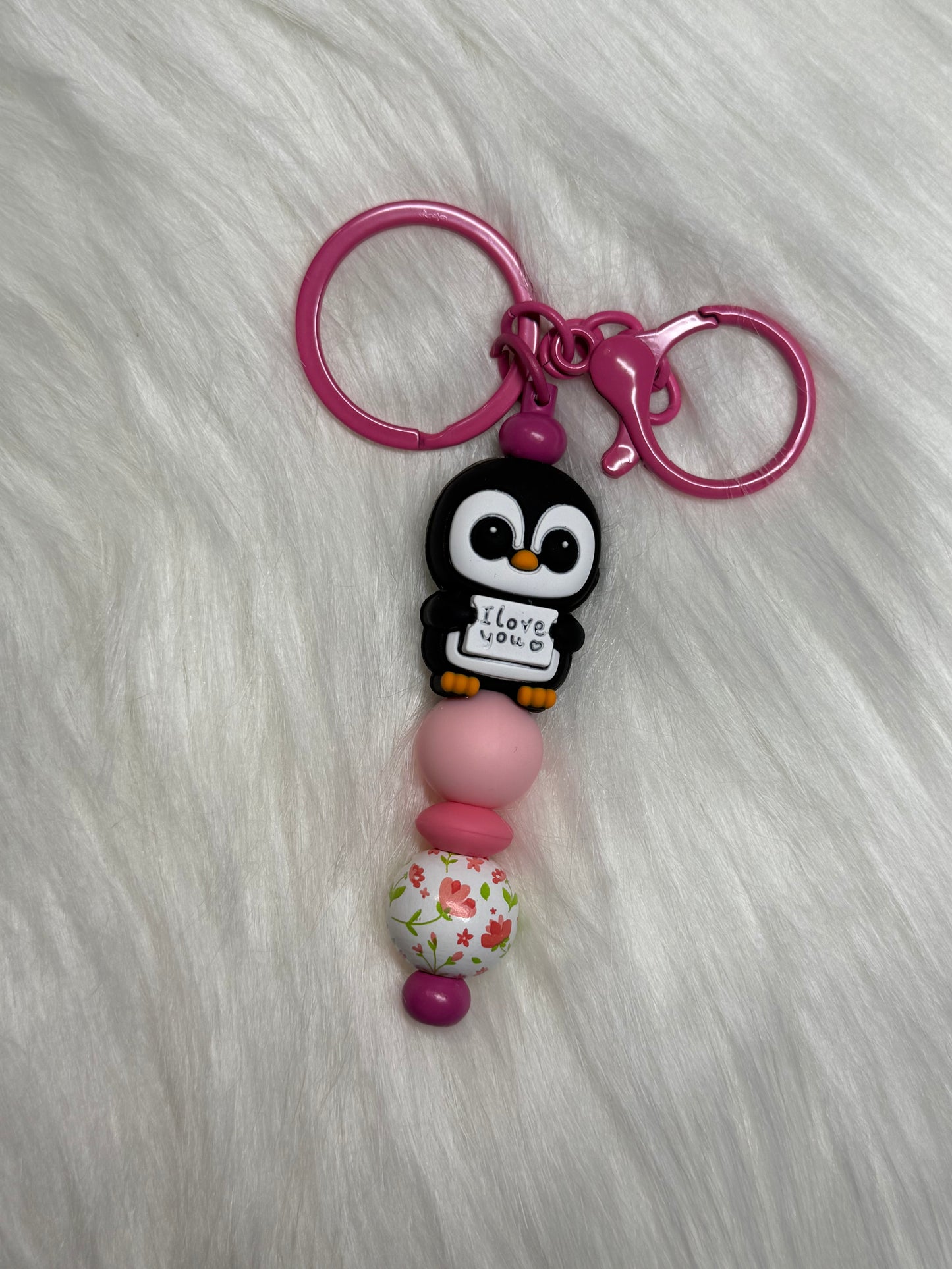 💕 “I Love You” Penguin Keychain 💕