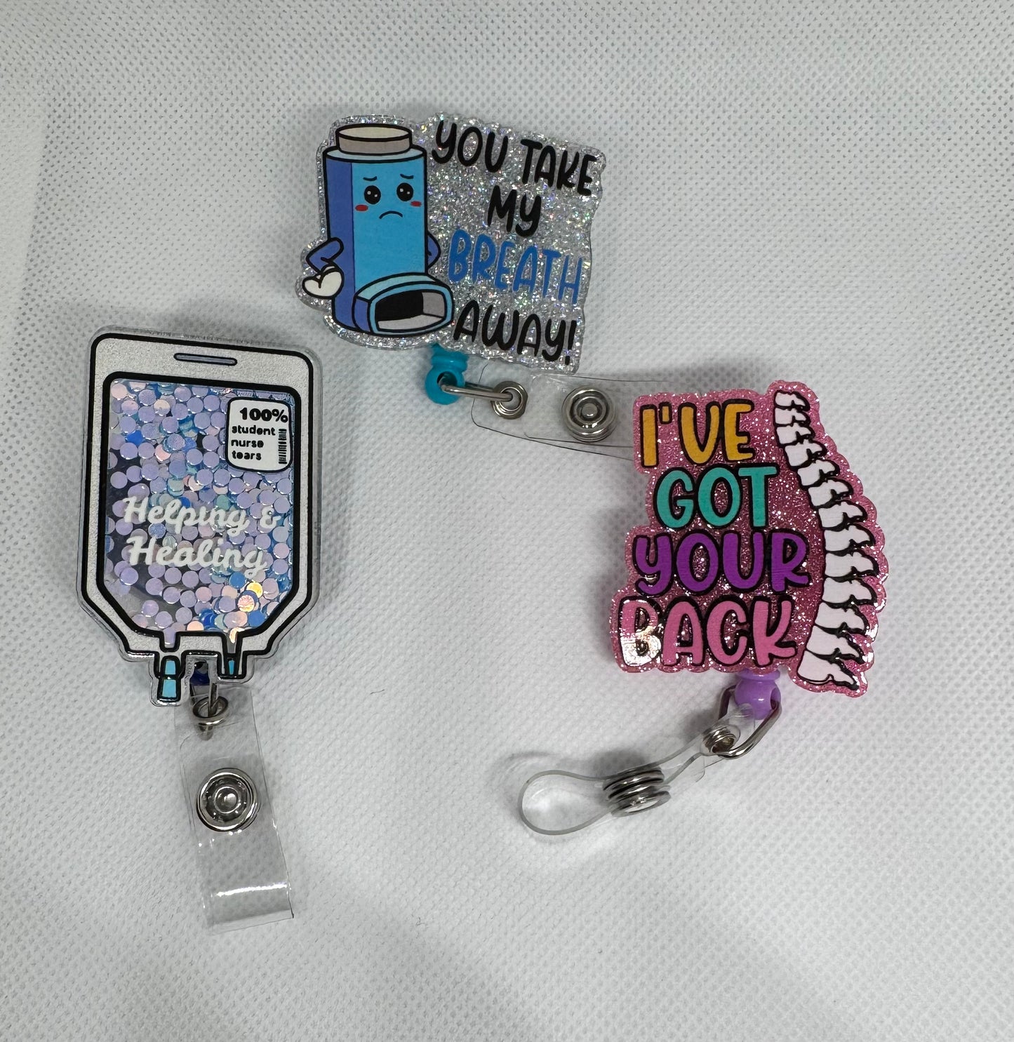 Healthcare Heroes Badge Reel Set (Pack of 3)