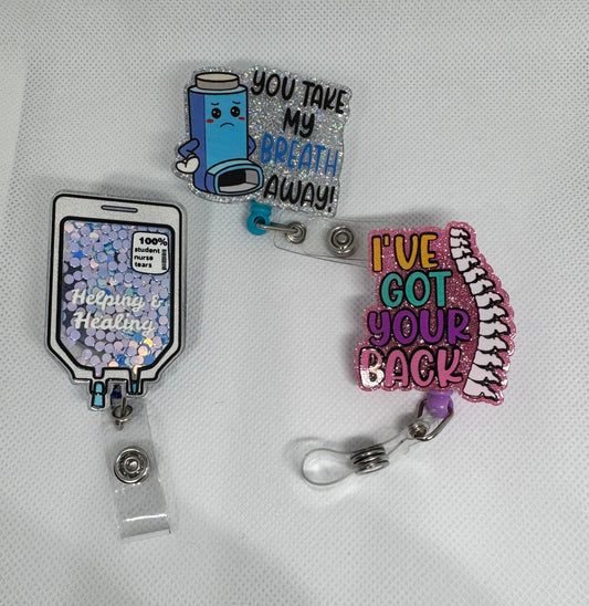 Healthcare Heroes Badge Reel Set (Pack of 3)