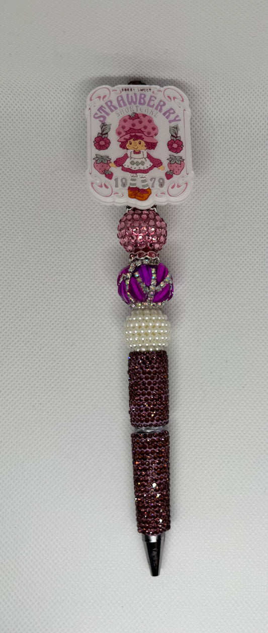 Strawberry Sweet Beaded Pen