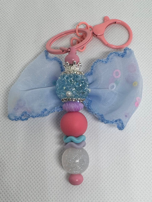 Pastel Princess Bow Keychain