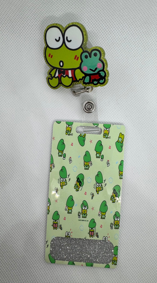 Keroppi & Friends Glitter Badge Reel