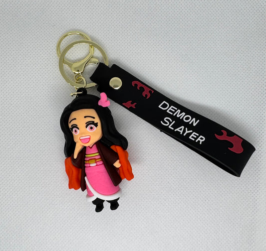 Demon Slayer Nezuko Inspired Keychain Charm 💕🔥