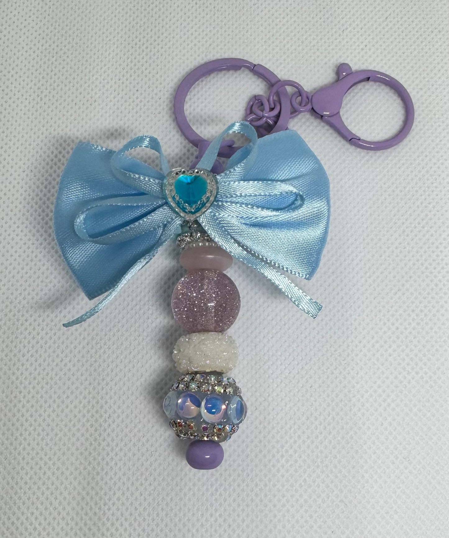 Pastel Princess Bow Keychain