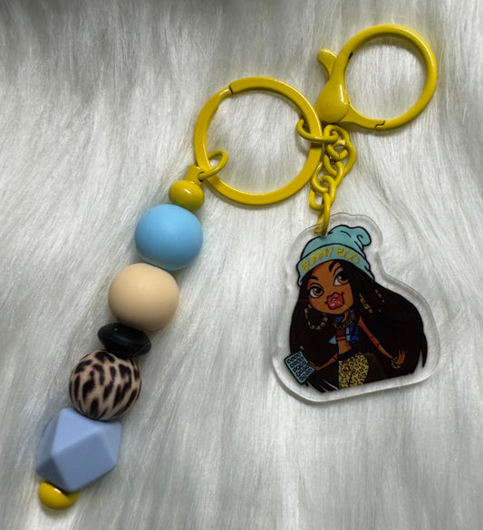 Sunny Boo Babe Keychain ✨🖤