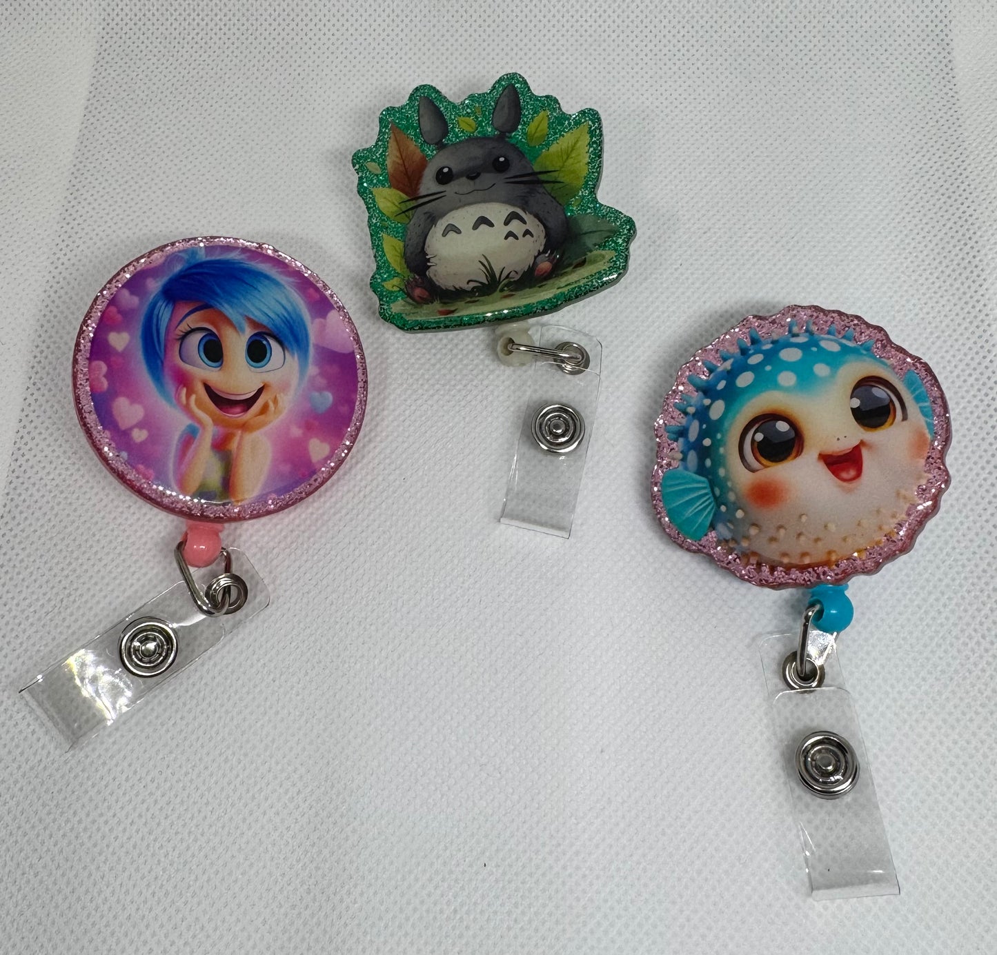 Cute Character Badge Reel Set (3 Pack)