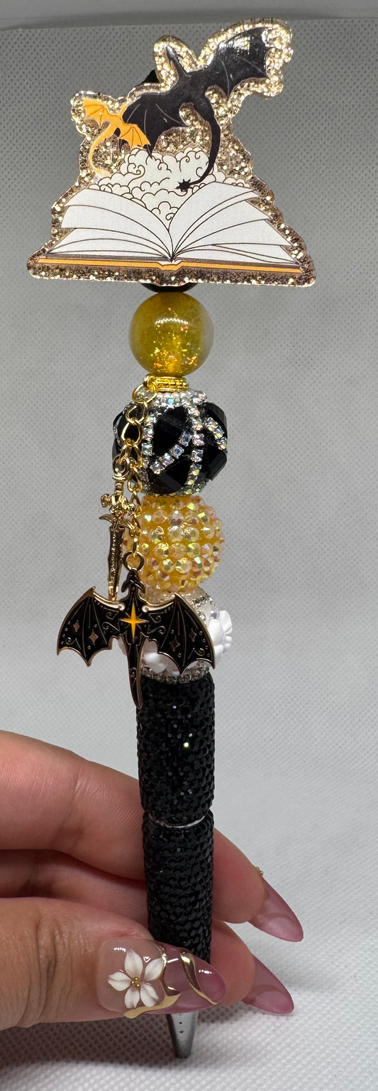 Dragon Bookish Beaded Pen