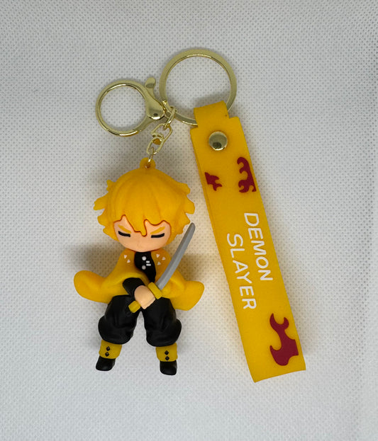 Demon Slayer Zenitsu Inspired Keychain Charm ⚡💛