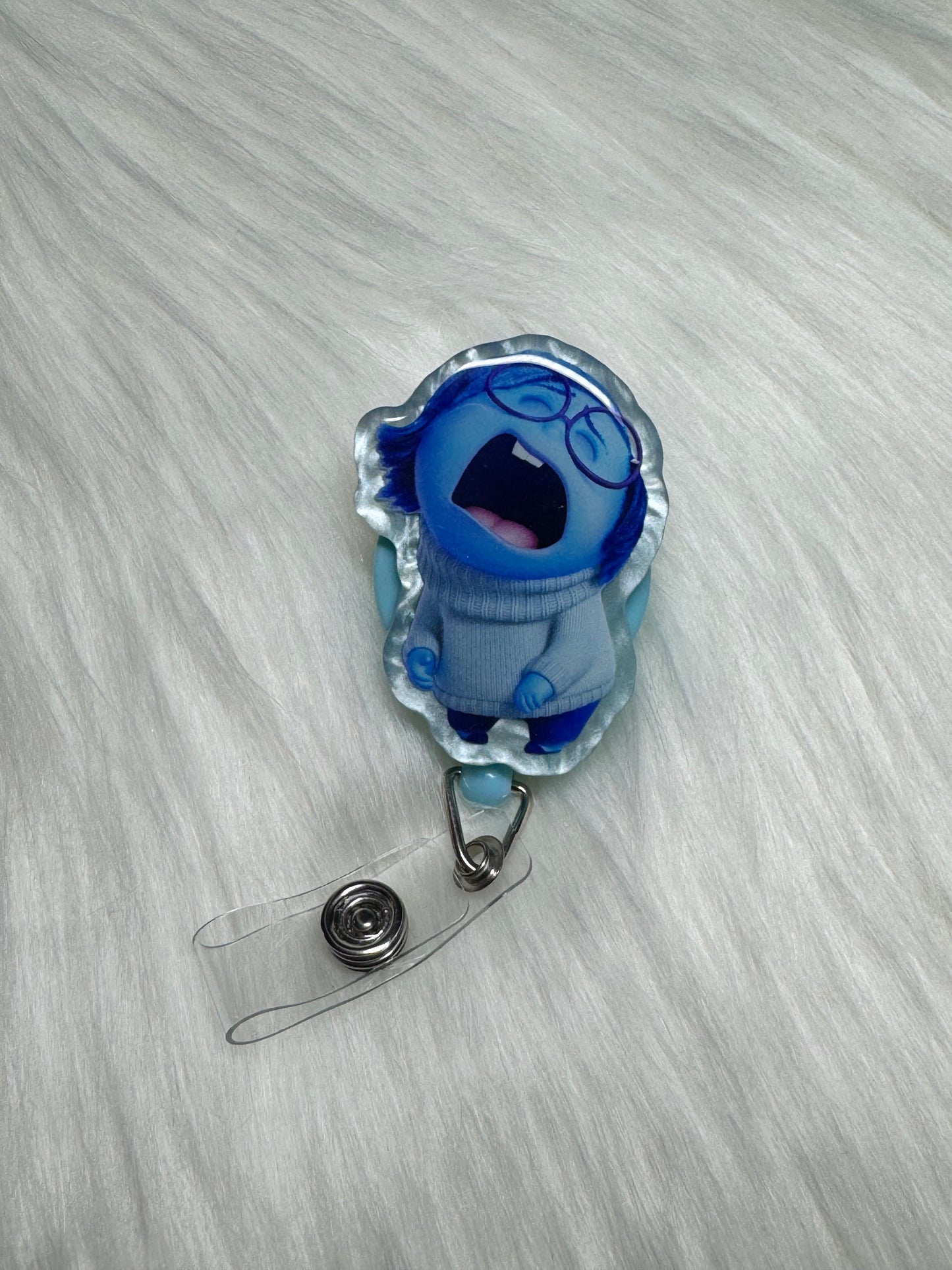 Emotional Overload Retractable Badge Reel 😭✨