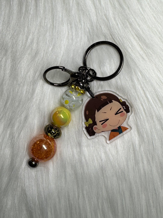 🍯 Honey Glow Girl Keychain