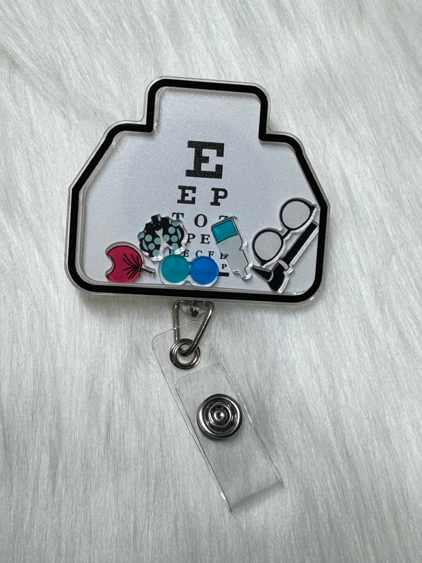 Eye Chart Badge Reel
