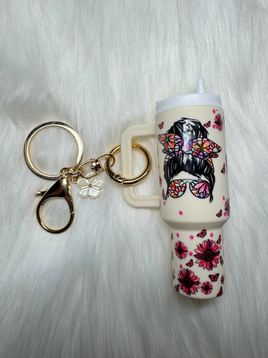 Messy Bun Lip Balm Holder Keychain ✨🌻