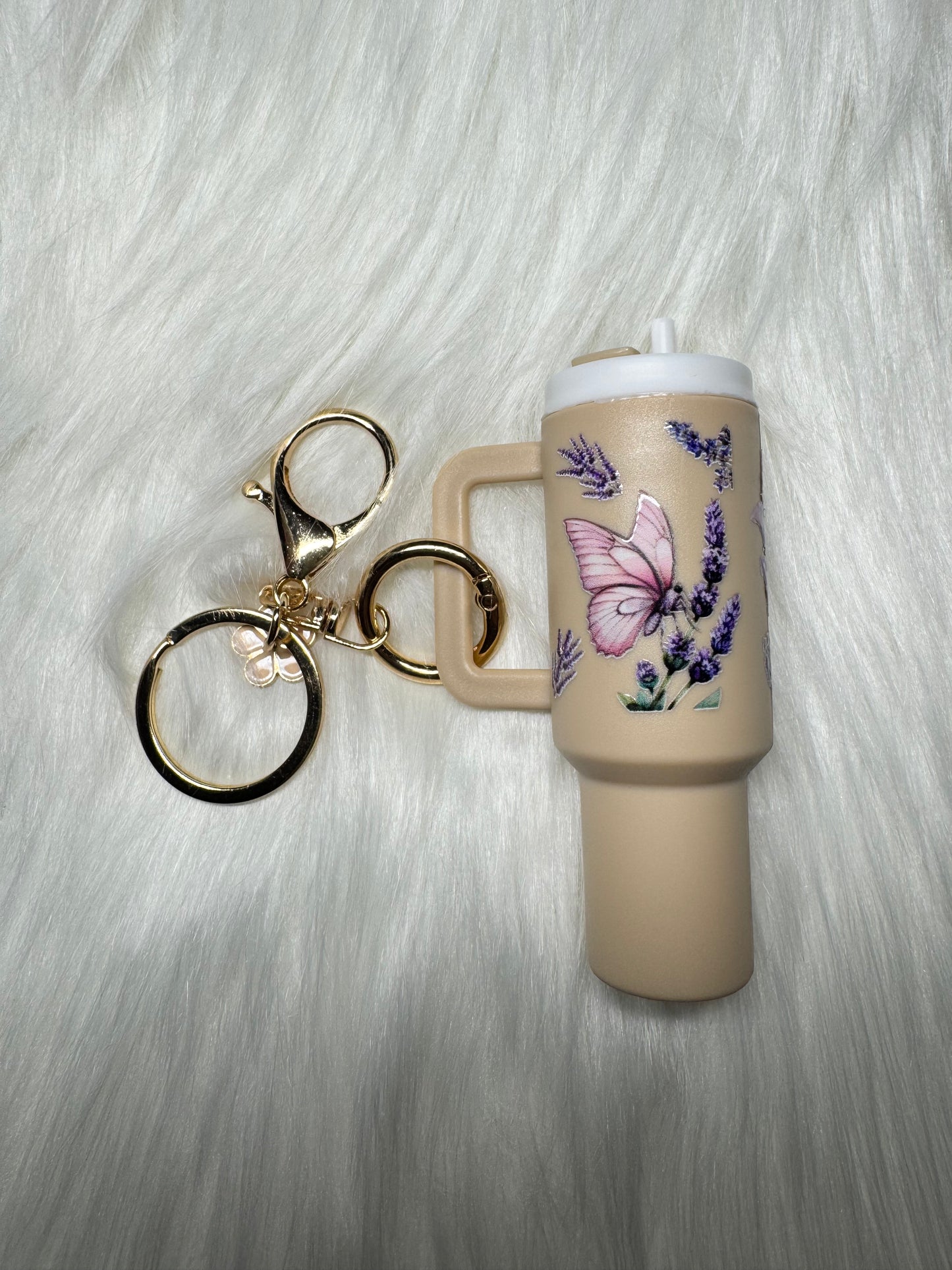 Butterfly Lip Balm Holder Keychain ✨🦋