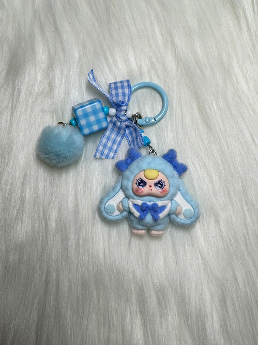 Blue Sweetie Charm Keychain