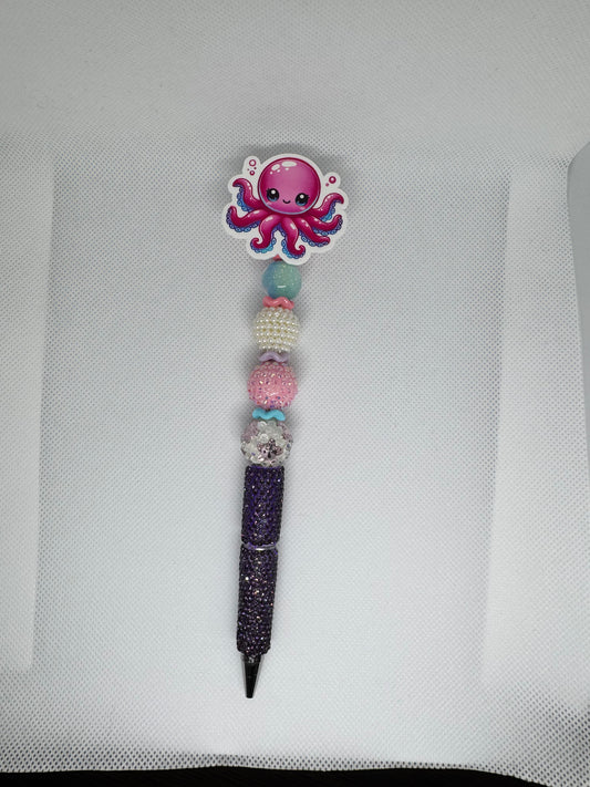 Cute Octopus Beaded Pen